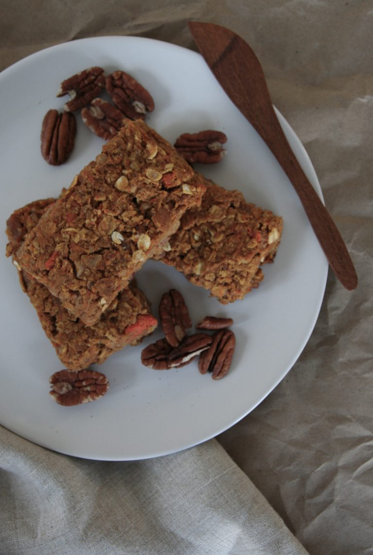 Vegan Pumpkin Carrot Pecan Bars