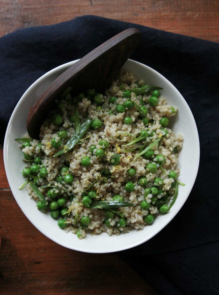 Tarragon, Pea + Lemon Quinoa Salad