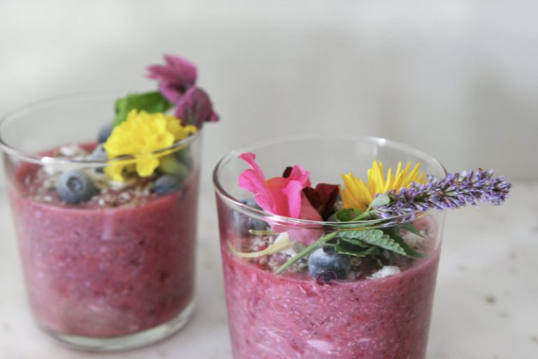Raspberry + Beet Chia Seed Pudding