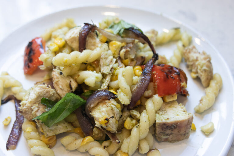 Summer Grilled Chicken & Veggie Pasta Salad
