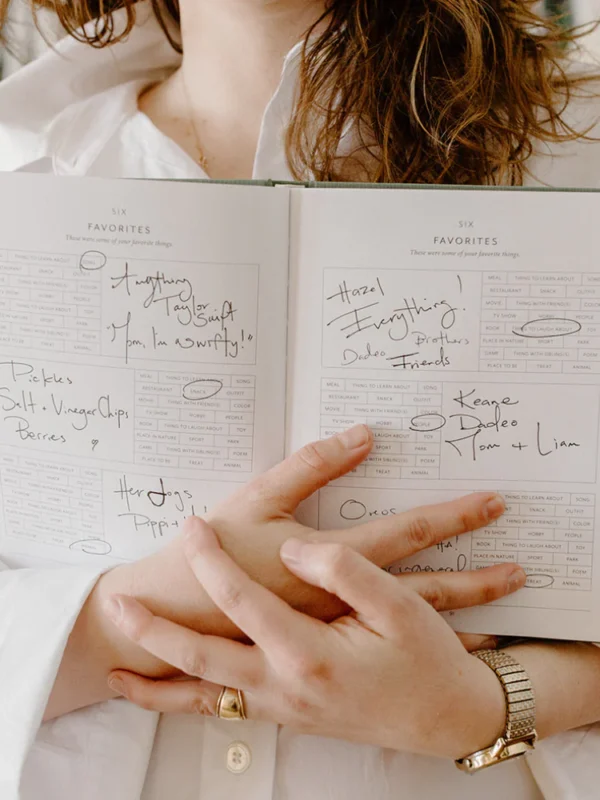 Heirloom-quality guided journal for children