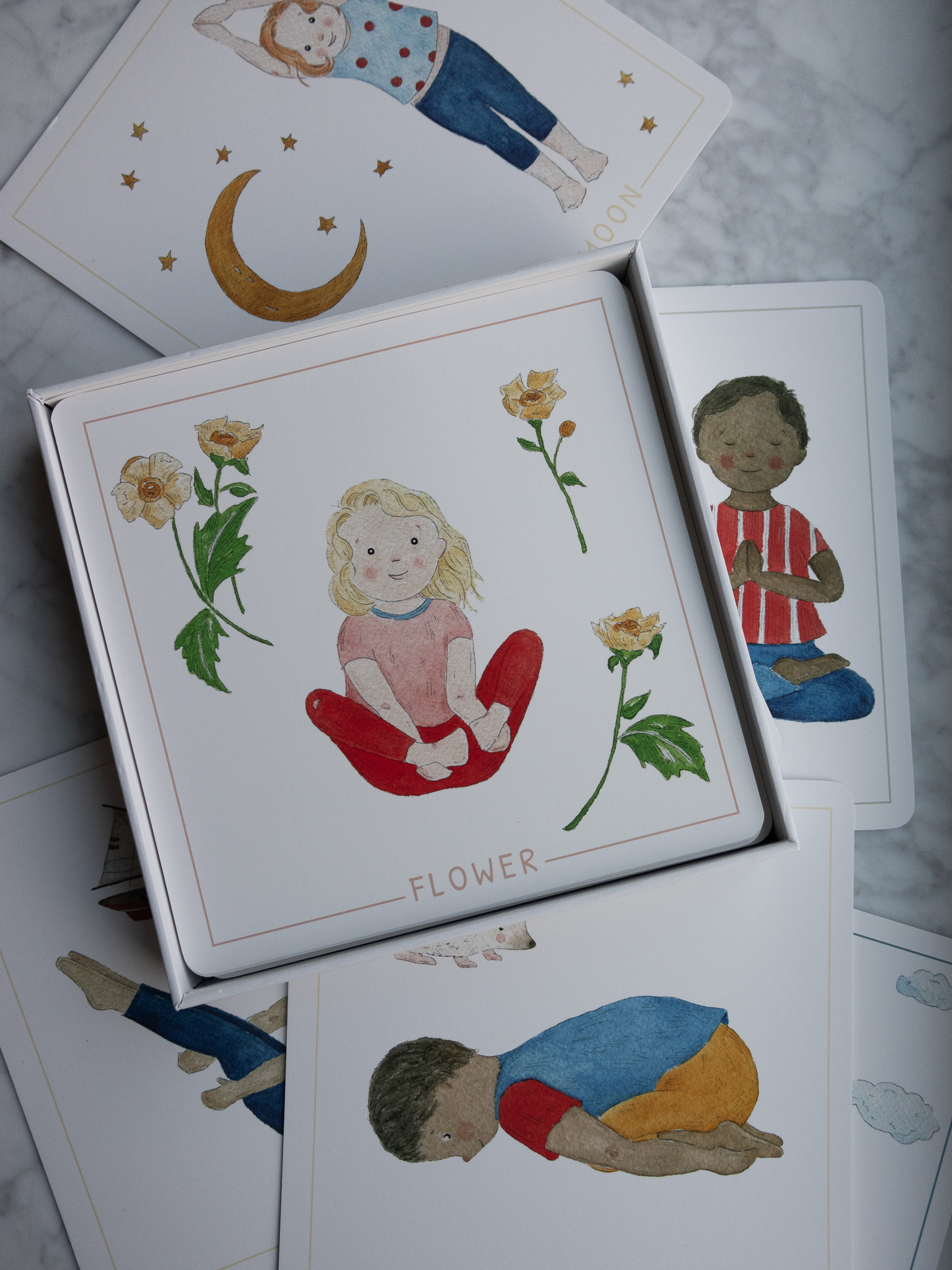 Yoga pose card from Mindful & Co Kids set