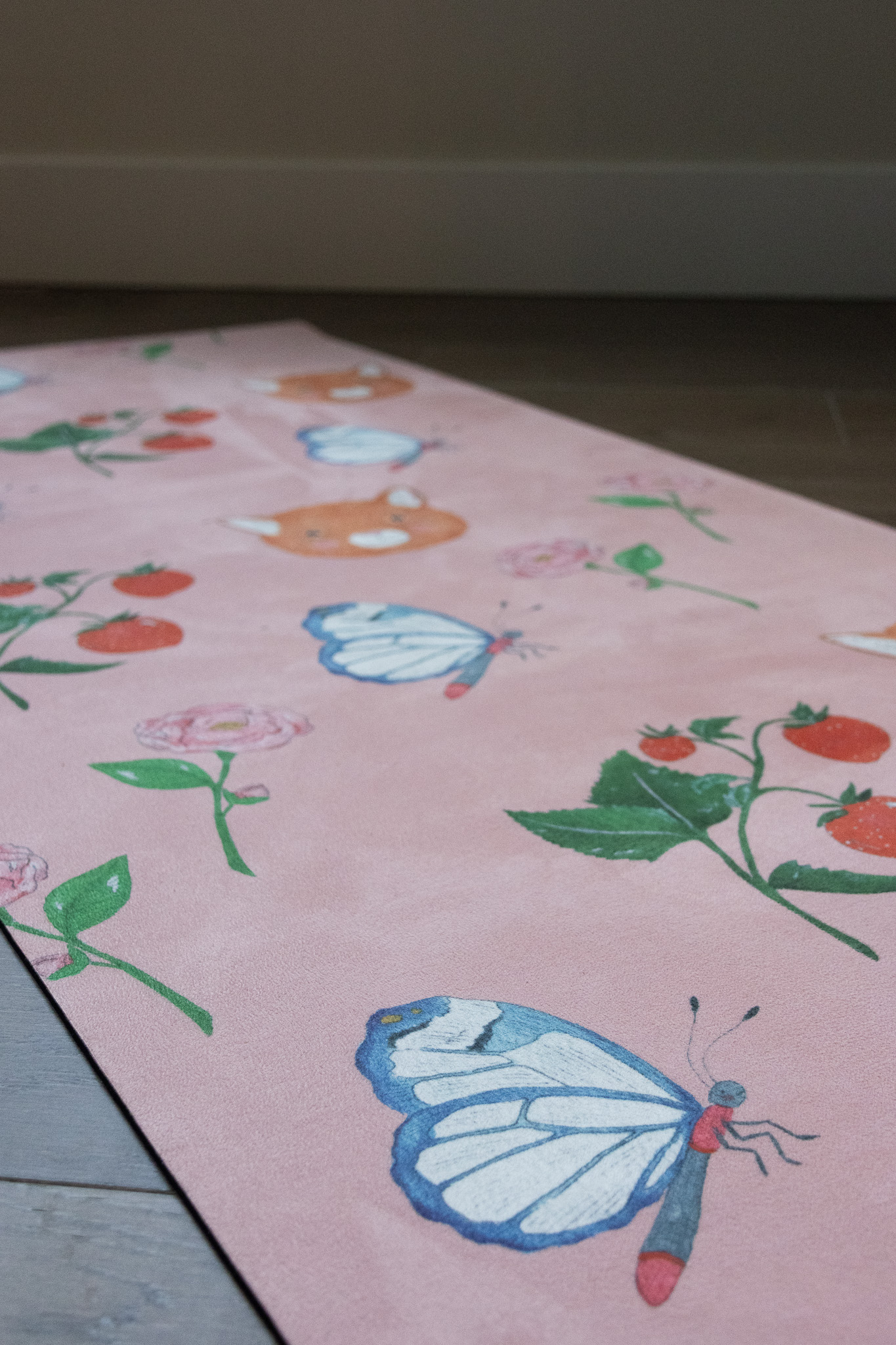 Eco-friendly recycled rubber kids yoga mat non-slip