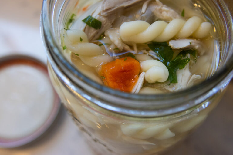 Whole Chicken Bone Broth Noodle Soup